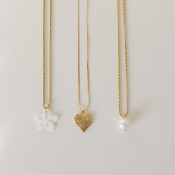 Flower Halskjede Gold