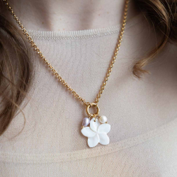 Flower Charm Halskjede