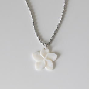 Flower Halskjede Silver