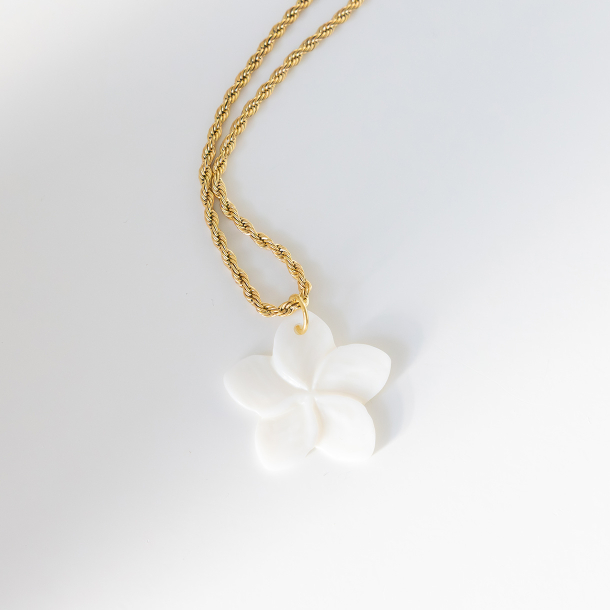 Flower Halskjede Gold