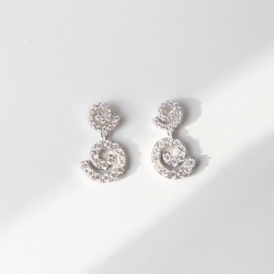 Spiral Drop Silver