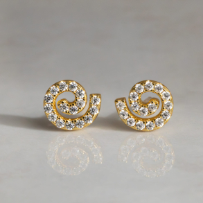 Spiral Studs Gold