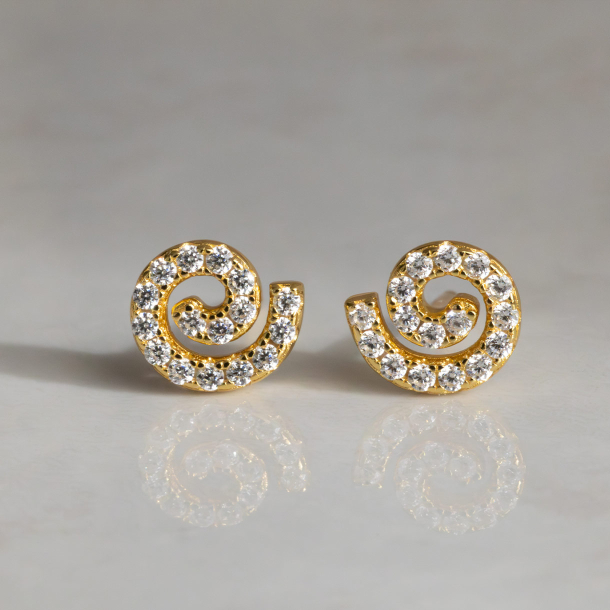 Spiral Studs Gold