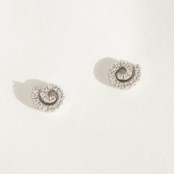 Spiral Studs Silver