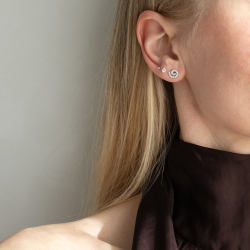 Spiral Studs Silver