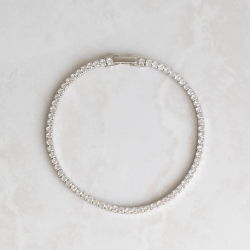 Tennis Armbnd Silver