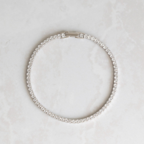 Tennis Armbnd Silver